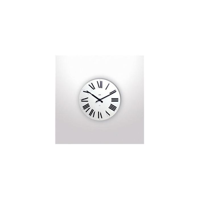 Alessi Reloj de Pared FIRENZE en ABS Blanco con Números Romanos 1