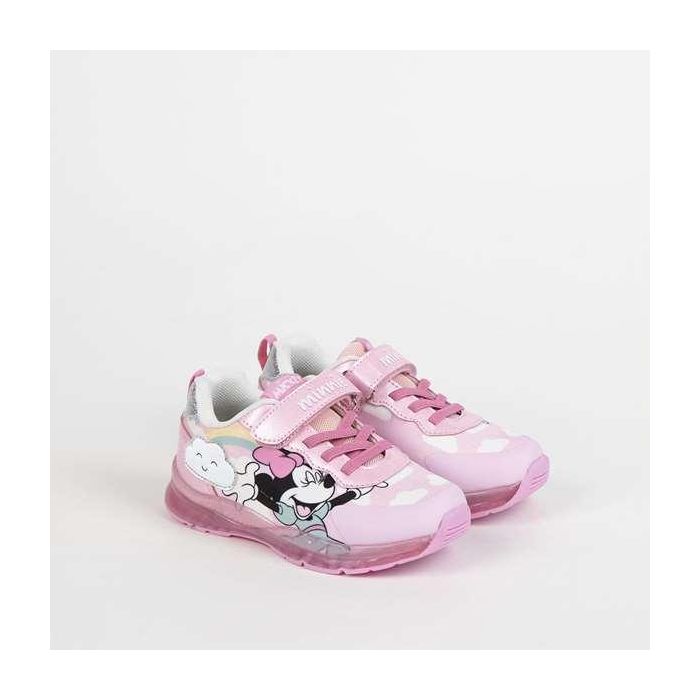 Deportiva suela tpr con luces minnie t024 Deportiva suela tpr con luces minnie t024