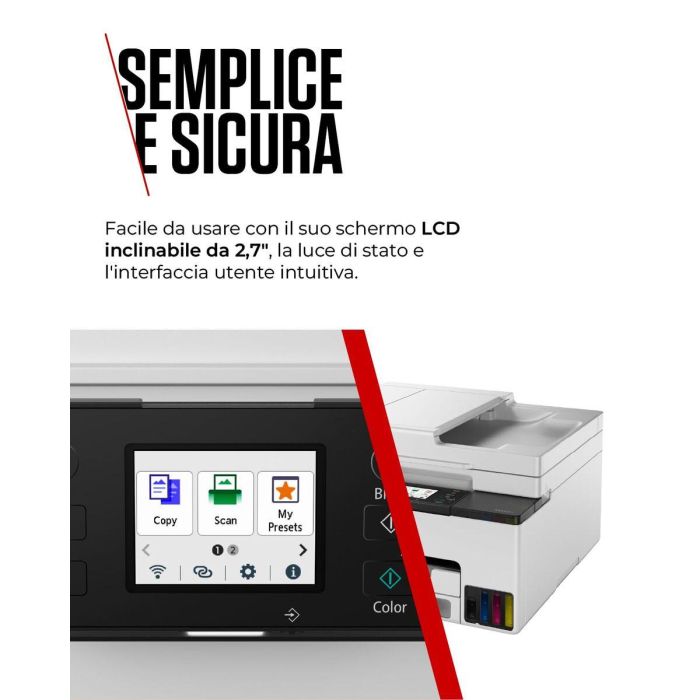 Canon MAXIFY GX2050 Impresora Multifunción Inyección de Tinta 4 en 1: Imprime, Copia, Escanea y Envía Fax para Oficina Doméstica con Sistema Megatank 3
