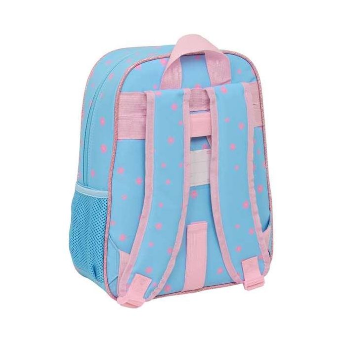 Safta Mochila Infantil Adaptable a Carro Stitch "Happy" 26x34x11 cm 1