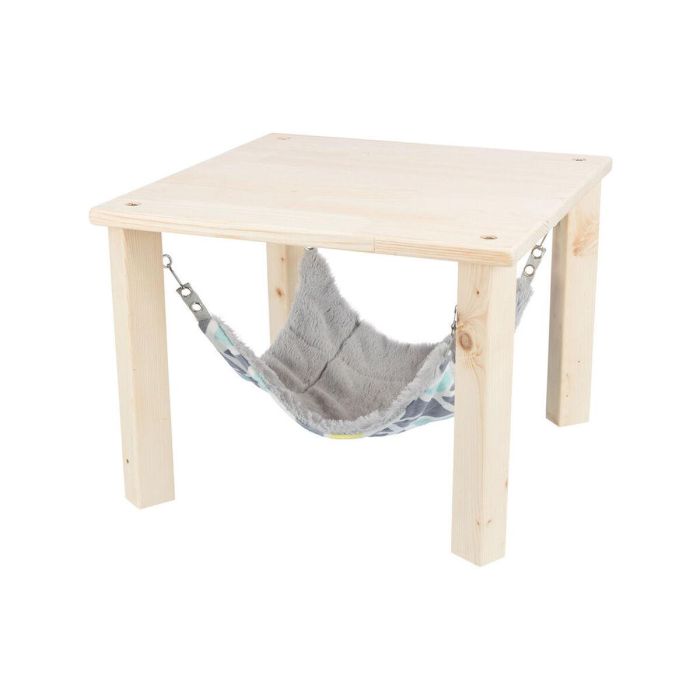 Hamaca Colgante Trixie Gris Melocotón 37 × 29 × 37 cm Madera 4 Hamaca Colgante Trixie Gris Melocotón 37 × 29 × 37 cm Madera 4