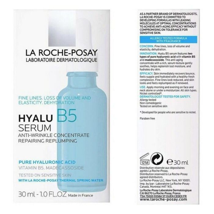 La Roche Posay HYALU B5 Sérum Dermatológico Antiarrugas Rellenador Reparador con Ácido Hialurónico y Vitamina B5 30 ml 3 La Roche Posay HYALU B5 Sérum Dermatológico Antiarrugas Rellenador Reparador con Ácido Hialurónico y Vitamina B5 30 ml 3