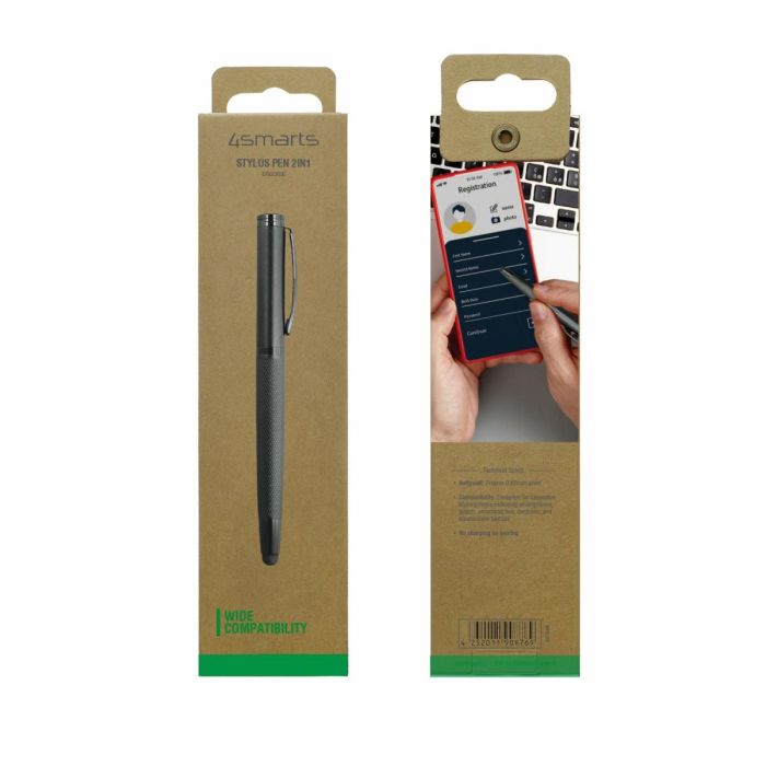 4smarts Eingabestift 2in1 Ergo Rib schwarz 2 4smarts Eingabestift 2in1 Ergo Rib schwarz 2