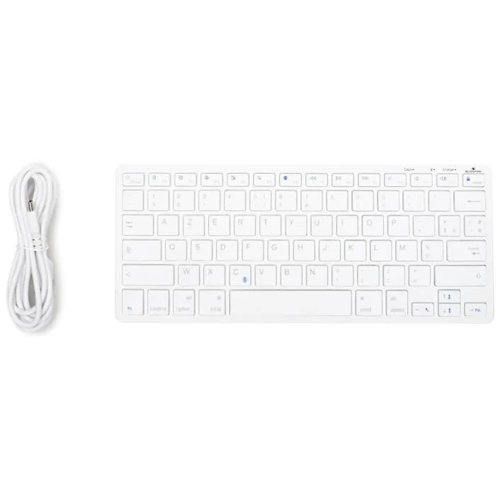 Bluestork Teclado TKL Bluetooth Recargable para Mac - Blanco BLU3760162067743 1