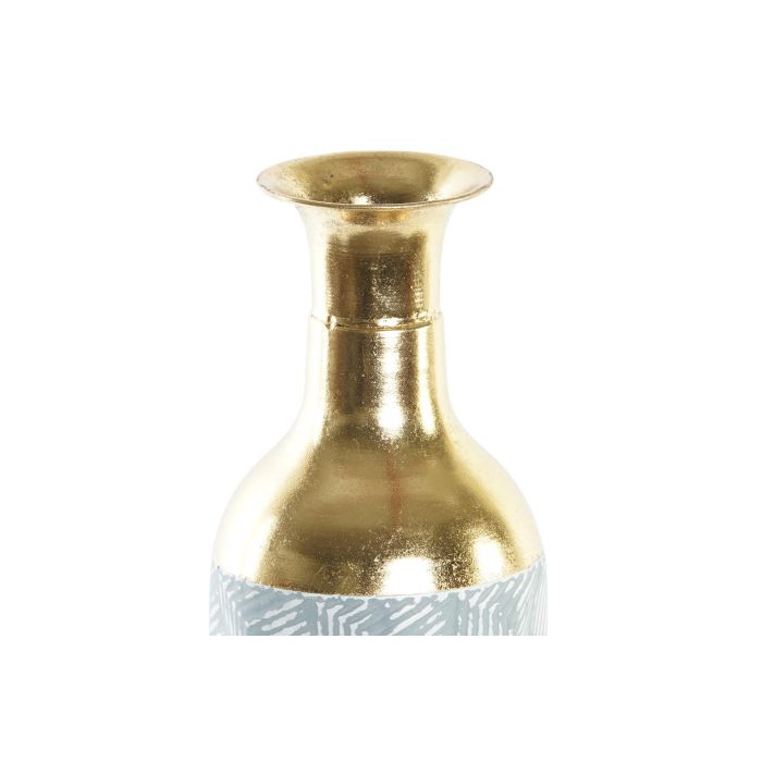 DKD Home Decor Jarrón Decorativo Moderno para Hogar de Metal Azul y Dorado, 14 cm Ancho x 57 cm Alto x 14 cm Largo, Pack 2 Unidades 2 DKD Home Decor Jarrón Decorativo Moderno para Hogar de Metal Azul y Dorado, 14 cm Ancho x 57 cm Alto x 14 cm Largo, Pack 2 Unidades 2