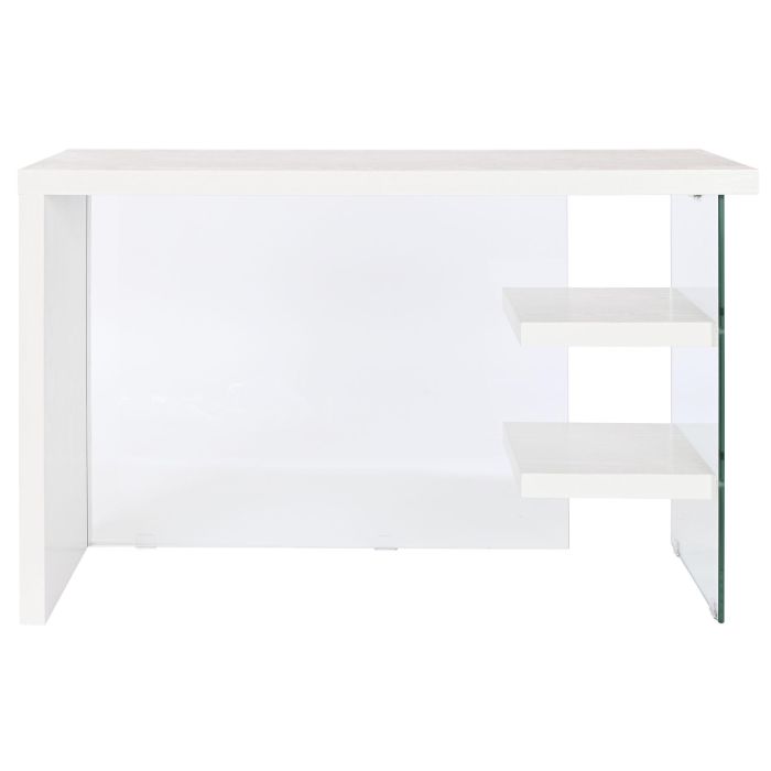 Escritorio DKD Home Decor Blanco Transparente Cristal Madera MDF 120 x 50 x 76 cm 7