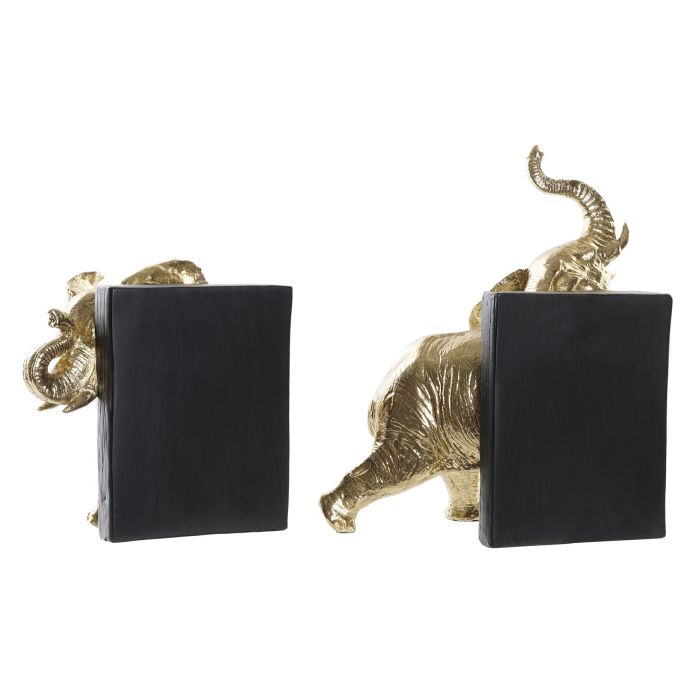 Sujetalibros Colonial DKD Home Decor Dorado Negro 15 x 25 x 22 cm Set de 2 3 Sujetalibros Colonial DKD Home Decor Dorado Negro 15 x 25 x 22 cm Set de 2 3
