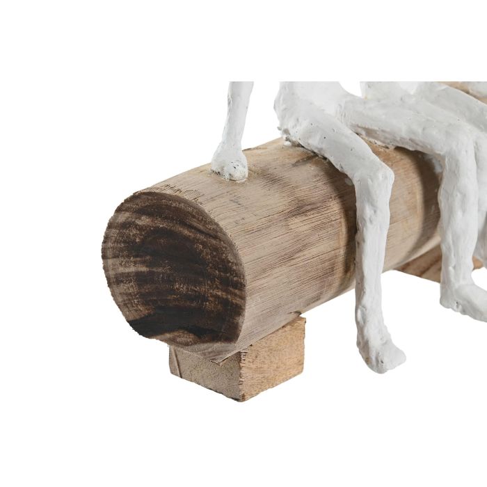 Figura Urban DKD Home Decor Blanco Marron 10 x 20 x 20 cm 2 Figura Urban DKD Home Decor Blanco Marron 10 x 20 x 20 cm 2