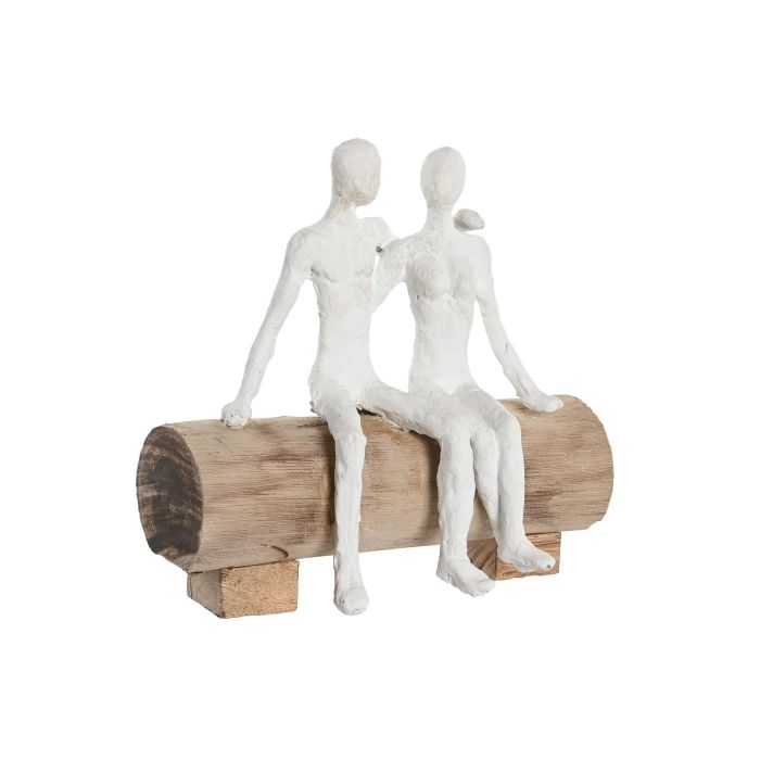 Figura Urban DKD Home Decor Blanco Marron 10 x 20 x 20 cm