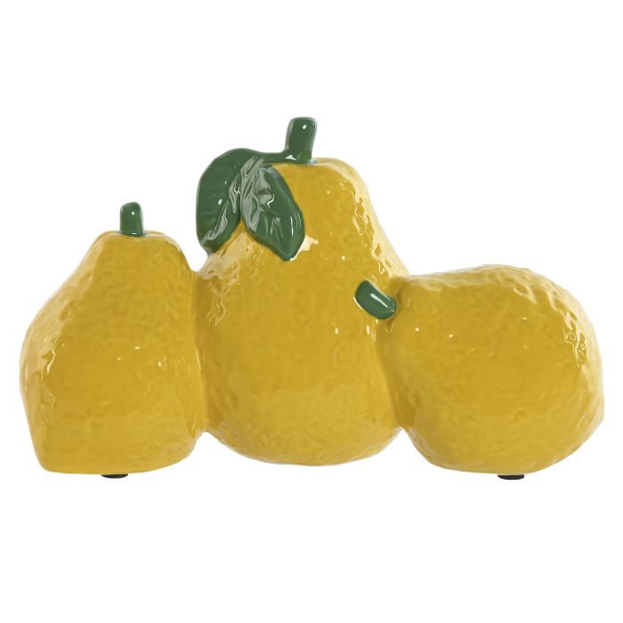 Figura Tropical DKD Home Decor Amarillo Verde 10.5 x 13 x 23 cm (2 Unidades)