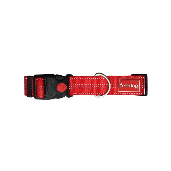 Freedog Collar Plus XL Nylon Rojo 40 mm X 55-75 cm