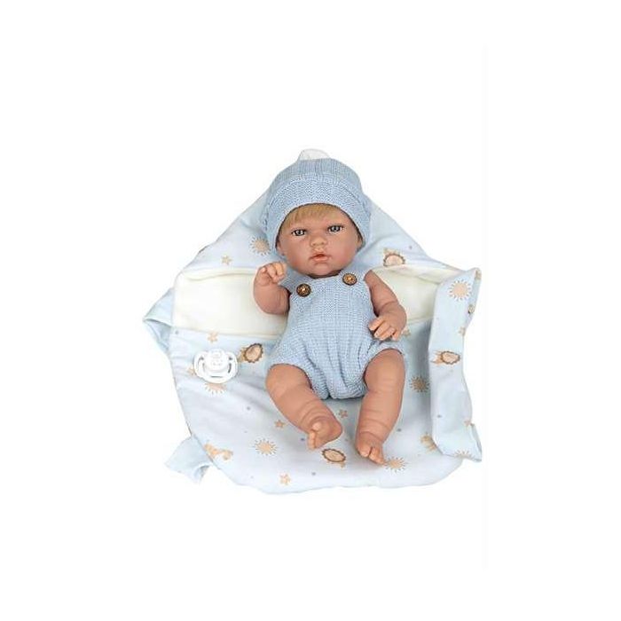 Muñeca elegance 30 cm natal azul c/portabebe (cuerpo vinyl, sexo niño) 1 Muñeca elegance 30 cm natal azul c/portabebe (cuerpo vinyl, sexo niño) 1