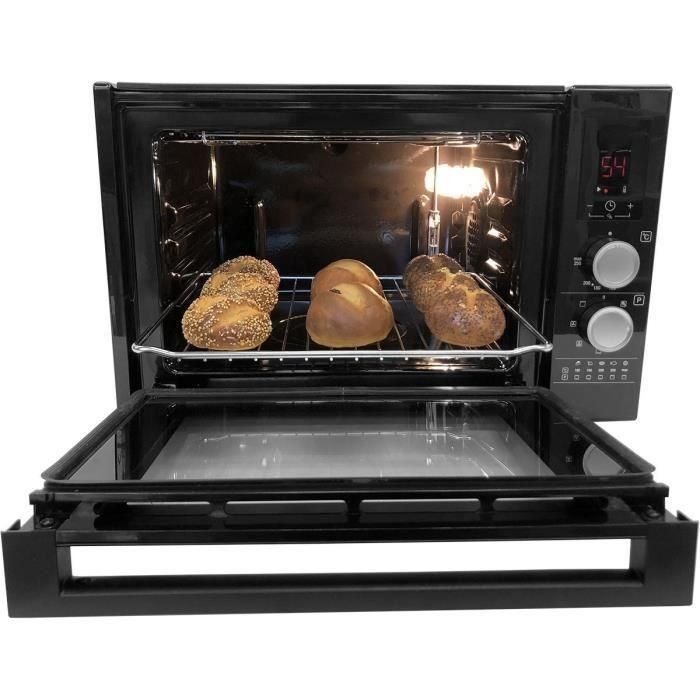 Mini horno - BEKO - BMF30QVB - 30 L - Multifunción - Calor agitado - Pantalla LED - 7 funciones - Negro 4 Mini horno - BEKO - BMF30QVB - 30 L - Multifunción - Calor agitado - Pantalla LED - 7 funciones - Negro 4