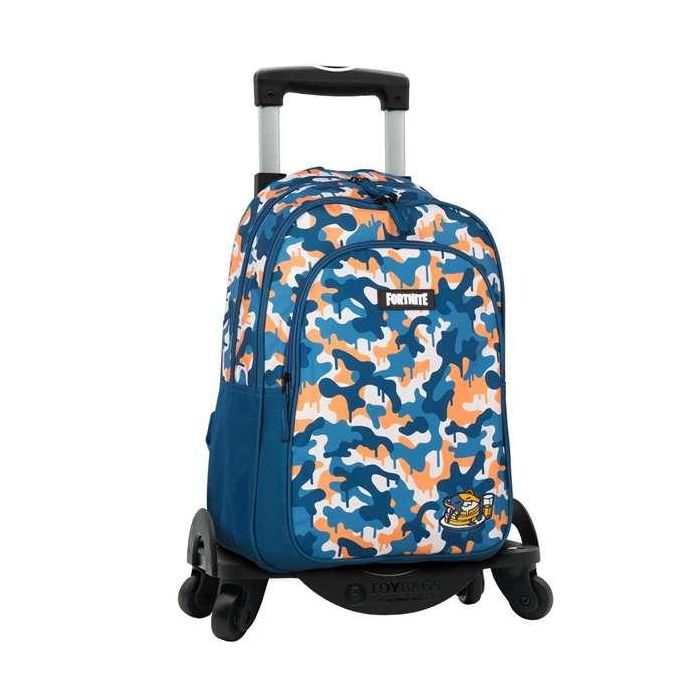 Mochila fortnite blue camo adaptable. carro con 4 ruedas giratorias. 42 x 32 x 20 cm. 1 Mochila fortnite blue camo adaptable. carro con 4 ruedas giratorias. 42 x 32 x 20 cm. 1