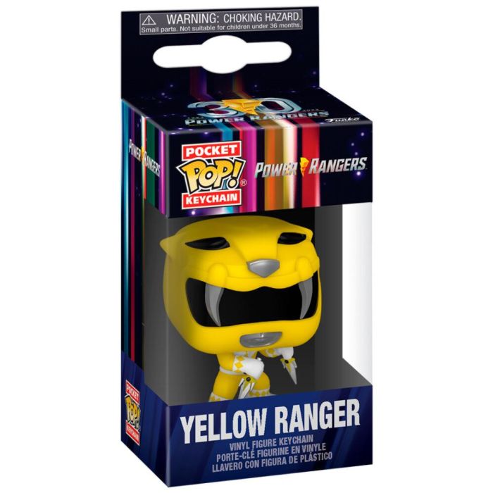 Llavero Pocket POP Power Rangers 30th Anniversary Yellow Ranger 1 Llavero Pocket POP Power Rangers 30th Anniversary Yellow Ranger 1