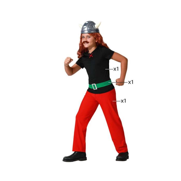 Disfraz Galo Rojo Infantil Niños 10-12 Años - Temática Romanos - Carnaval y Cumpleaños Disfraz Galo Rojo Infantil Niños 10-12 Años - Temática Romanos - Carnaval y Cumpleaños