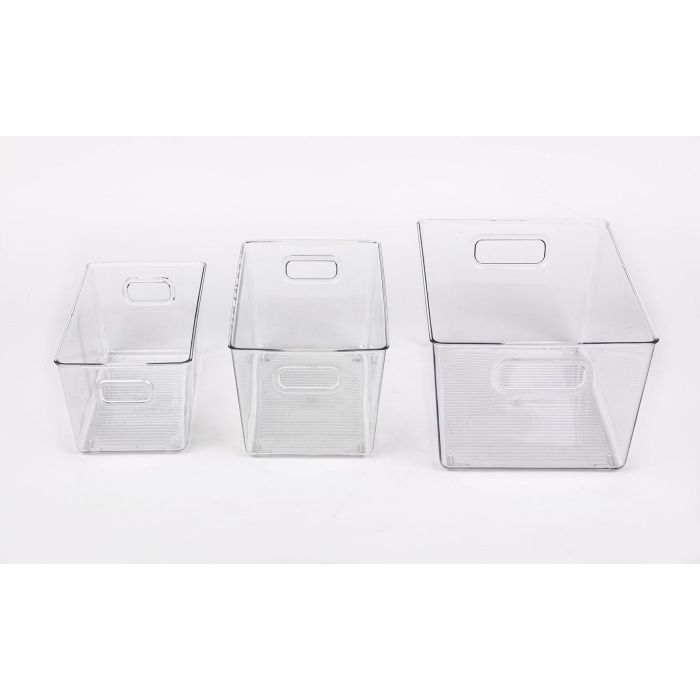 Dem Cesta Multiusos Transparente 23.5 x 13.3 x 11.5 cm (18 Unidades) 6