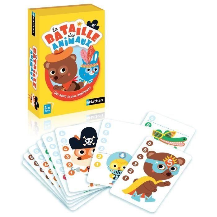 NATHAN - La batalla de los animales - Juego de cartas 1 NATHAN - La batalla de los animales - Juego de cartas 1