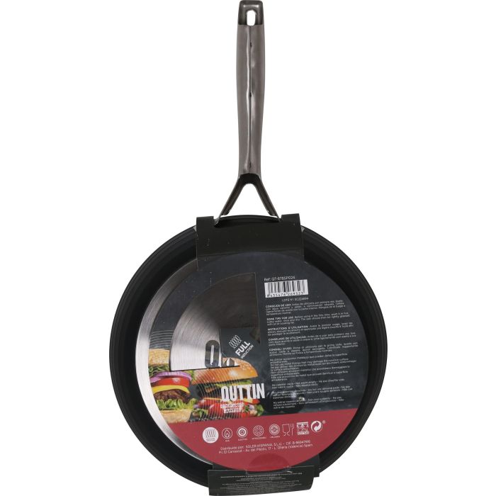 Sartén de aluminio forjado 24 cm Full Spiral Quttin (4 Unidades) 4 Sartén de aluminio forjado 24 cm Full Spiral Quttin (4 Unidades) 4