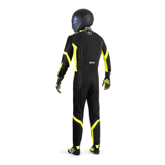 Sparco SBKS0010B0K0800S Traje Karting K48 Thunder Negro-Amarillo Talla S CIK-FIA KC.017.24-0 2