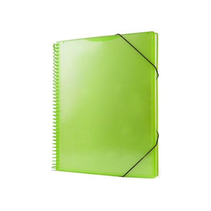 Carpeta Fundas (Tarifario) Pryse Pp Personalizable A4 30 F. Verde (Set de 12)