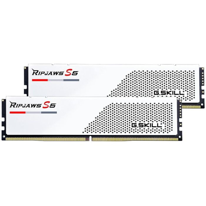 G.Skill F5-6000J3036F48GX2-RS5W 96 GB (2x48GB) DDR5-6000 Dual-Kit CL30 Intel XMP Ripjaws S5 para PC 0 G.Skill F5-6000J3036F48GX2-RS5W 96 GB (2x48GB) DDR5-6000 Dual-Kit CL30 Intel XMP Ripjaws S5 para PC 0