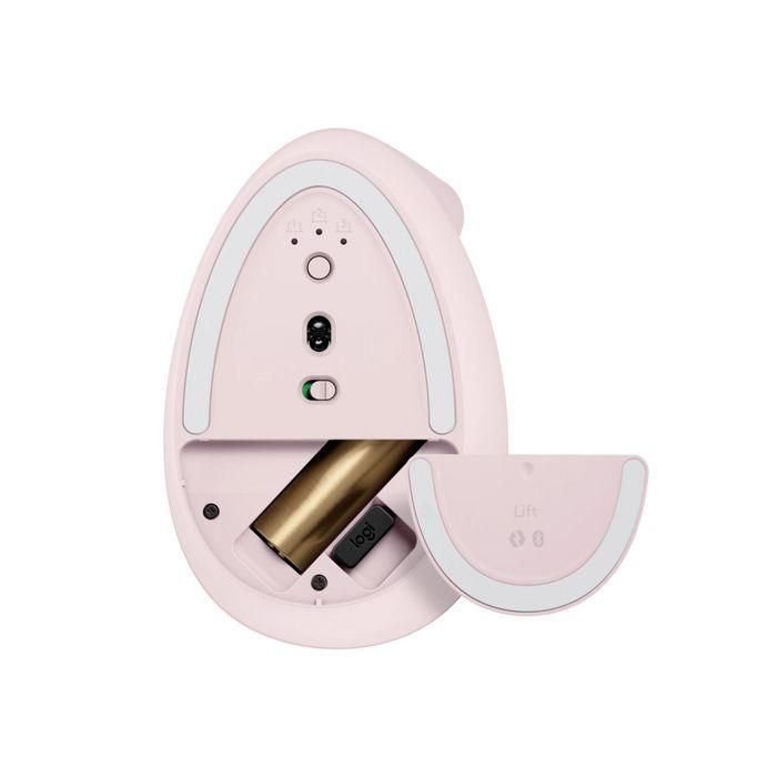 LOGITECH Raton Inalambrico 6 botones Ergonomico, Vertical, Videojuegos color Rosa 7 LOGITECH Raton Inalambrico 6 botones Ergonomico, Vertical, Videojuegos color Rosa 7