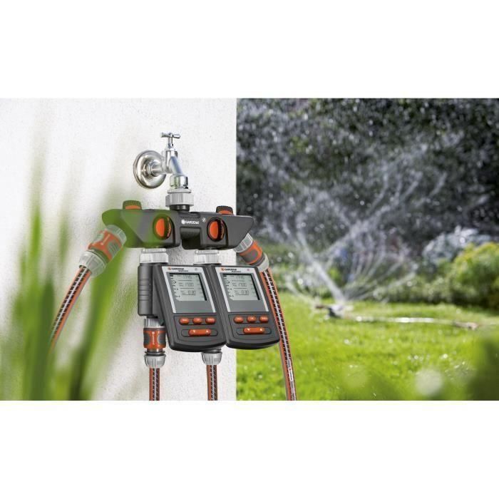 Gardena 8194-20 Selector de 4 circuitos para riego, tomas 20/27 y 26/34, 4 salidas ajustables, conecta 4 programadores 3 Gardena 8194-20 Selector de 4 circuitos para riego, tomas 20/27 y 26/34, 4 salidas ajustables, conecta 4 programadores 3