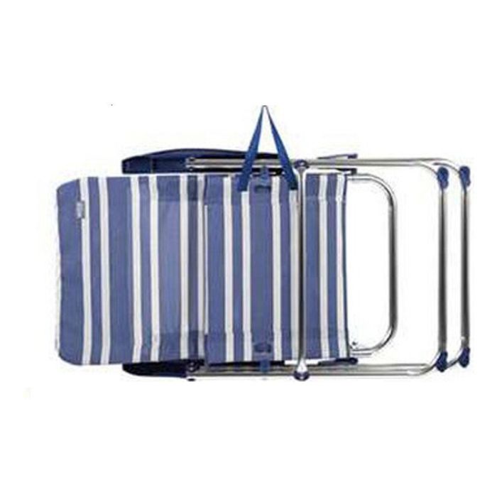 Silla playa plegable aluminio mykonos 5 posiciones 61x69x108 cm con asa. 1