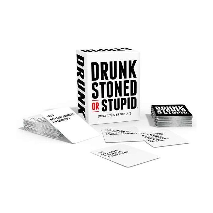 Asmodee Juego Drunk Stoned or Stupid ¿Quién encaja mejor con la descripción de la carta? Español Asmodee Juego Drunk Stoned or Stupid ¿Quién encaja mejor con la descripción de la carta? Español