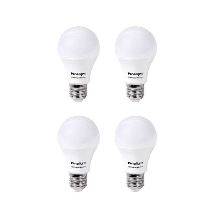 Lámpara Led Bulbo Opaco E27 De 9W 4500K Pack De 4 PANASONIC-PANALIGHT LDAHV9LH45EL-ECO-4x