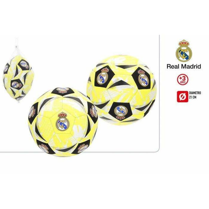 Real Madrid Balón de Fútbol Playa de Neopreno 21 cm para +3 años 1