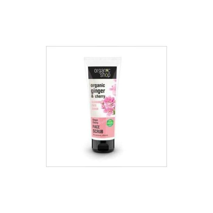 ORGANIC SHOP Peeling Facial Limpiador con Jengibre y Cerezas, Exfolia, Renueva y Mejora la Textura de la Piel, 75ml