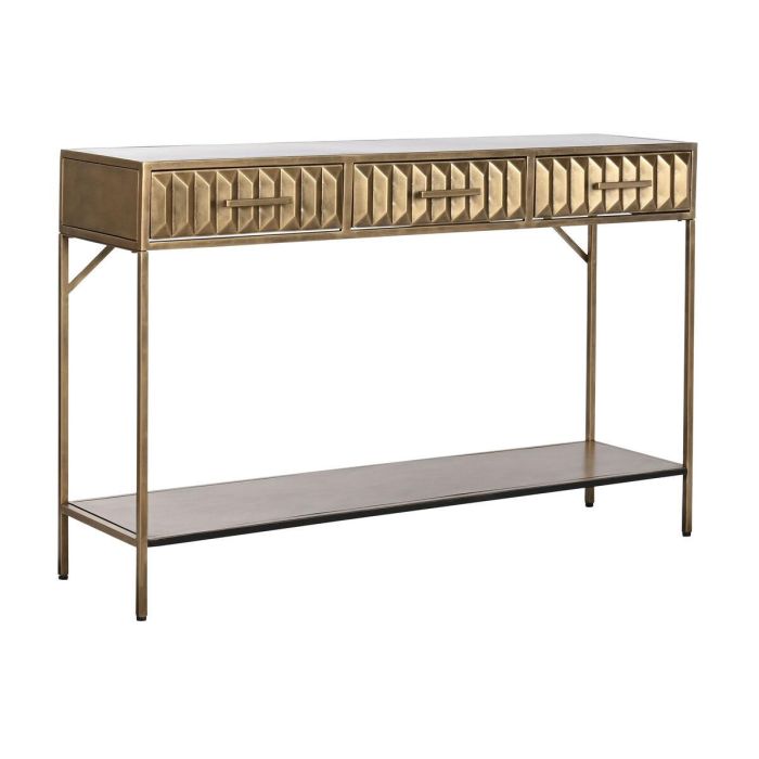 Consola Home ESPRIT Amarillo Dorado Metal 124 x 37 x 79,5 cm