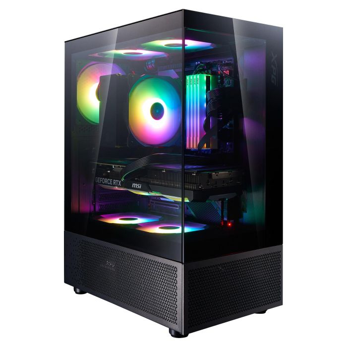 XPG Invader X Mini Midi Tower PC Caja Negro ATX 5 Ventiladores ARGB Ventana Lateral Compacta con Vista Panorámica 14 XPG Invader X Mini Midi Tower PC Caja Negro ATX 5 Ventiladores ARGB Ventana Lateral Compacta con Vista Panorámica 14