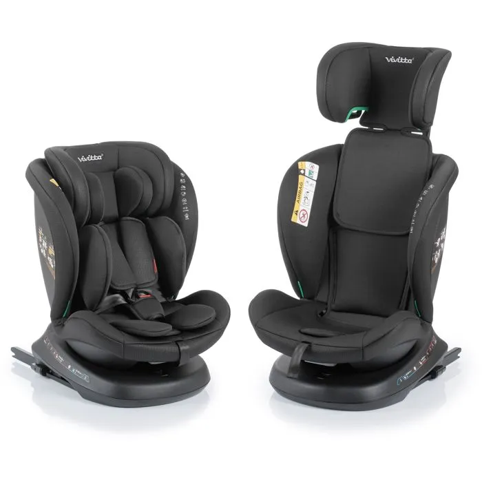 Babyauto Silla de Coche Sigma i-Fix Vivitta Grupo 0/1/2/3 (40-150 cm) Isofix + Top Tether Giratoria 360º Reclinable Negro BAB8435593704356 5 Babyauto Silla de Coche Sigma i-Fix Vivitta Grupo 0/1/2/3 (40-150 cm) Isofix + Top Tether Giratoria 360º Reclinable Negro BAB8435593704356 5