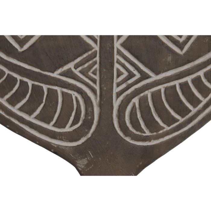 DKD Home Decor Figura Tropical 2c25 Mascara Tribal Suar y Hierro 12 x 48.5 x 26.5 cm 3