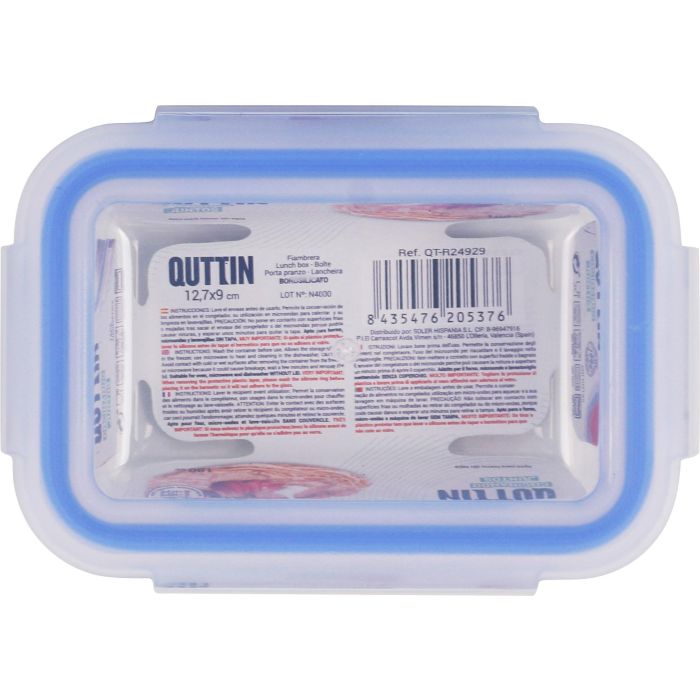 Quttin Prb Fiamb. Rectangular Hermético S/Valv. 12.7 x 9 cm 180 cc 3