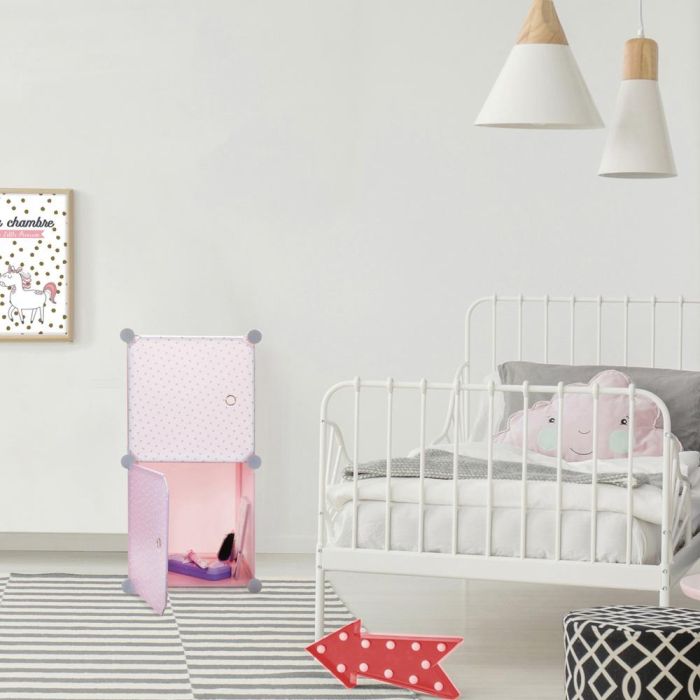 Home Deco Kids Estantería Modular Vallee Outlet 2 Cubos Rosa Puerta 30x30x30cm 3 Home Deco Kids Estantería Modular Vallee Outlet 2 Cubos Rosa Puerta 30x30x30cm 3