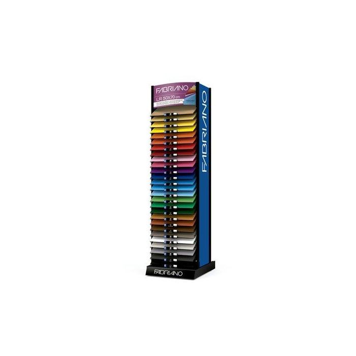 Cartulina 50X70 Cm Fabriano 220G Liso/Rugoso Expositor+Contenido 2700 Uds (100X27 Colores)