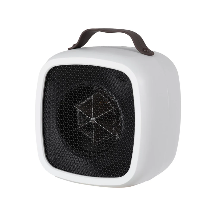 Calefactor PTC + Ventilador 500W Blanco Horizontal con Termostato Regulable 0 Calefactor PTC + Ventilador 500W Blanco Horizontal con Termostato Regulable 0