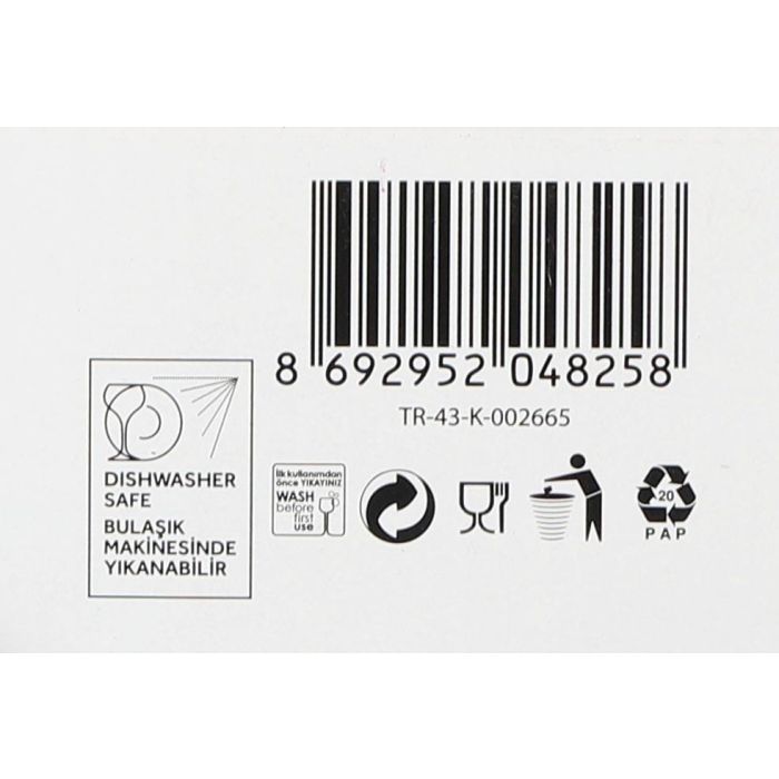 Lav Set 6 Vasos Tubo Ada de 315 cc, 6 unidades, ø6 x 16.6 cm (8 Cajas) 10