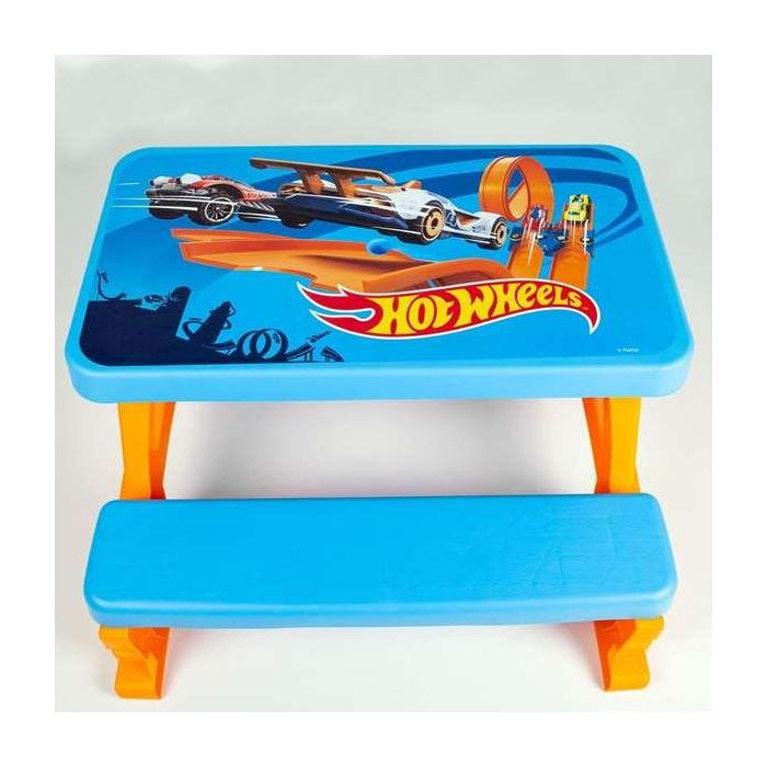 Conjunto de Mesa Infantil y Pongotodo Hot Wheels Azul Naranja Plástico 69 x 42 x 79 cm 6