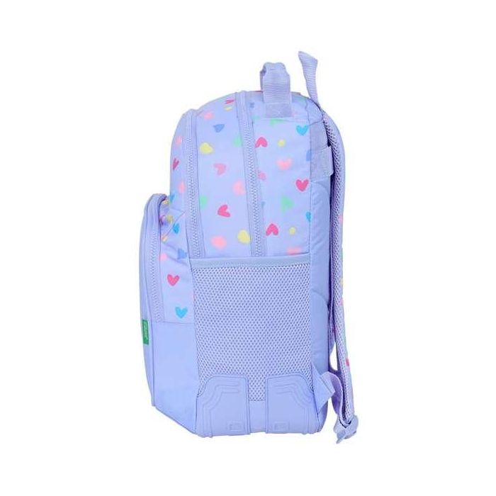 Mochila Safta Doble Con Cantoneras Adaptable A Carro Benetton Lila 420x320x150 mm 2 Mochila Safta Doble Con Cantoneras Adaptable A Carro Benetton Lila 420x320x150 mm 2