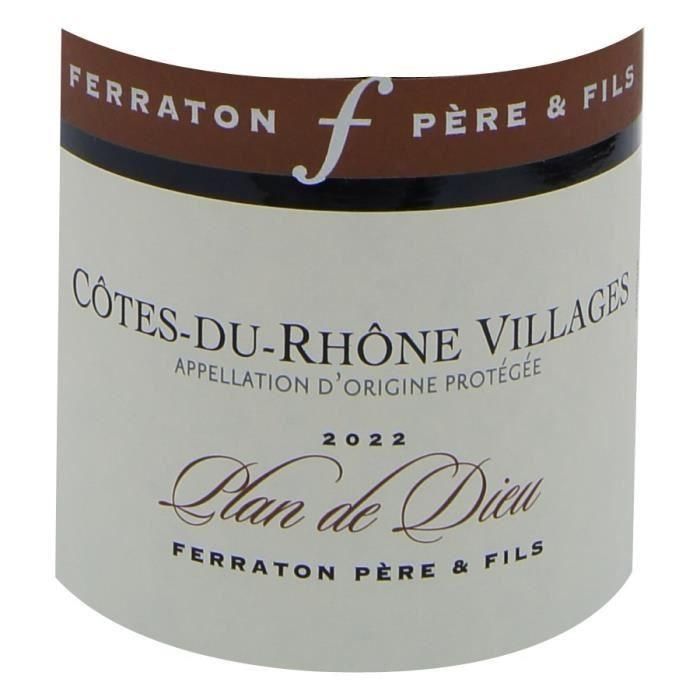 Domaine Ferraton 2022 Côtes du Rhône Villages Plan de Dieu - Vino tinto del Valle del Ródano 1