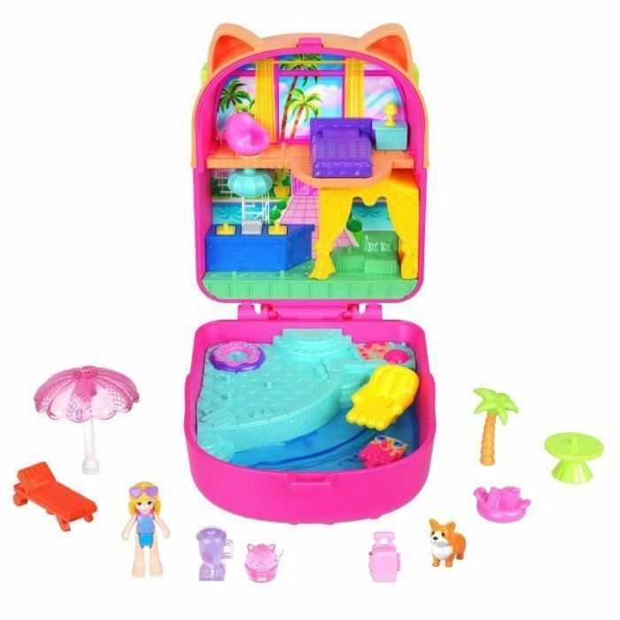 Polly Pocket Estuche Animal para Mini Muñecas World - Surtido con Modelos Aleatorios - 29,2x17,8x5,7 cm - Edad 4+ años 14