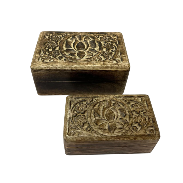 Joyero Arabe DKD Home Decor Marron 10 x 6 x 15 cm Set de 2 (4 Unidades) 1