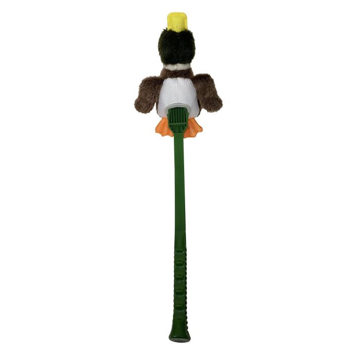 Flingerz Juguete Perro Pato Furry Duck con Lanzador, Nylon Balístico Resistente, Chirriador, Lavable, para Lanzamiento Largo 1 Flingerz Juguete Perro Pato Furry Duck con Lanzador, Nylon Balístico Resistente, Chirriador, Lavable, para Lanzamiento Largo 1