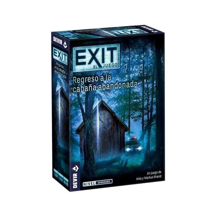 Devir Juego de Mesa Exit: Regreso a la Cabaña Abandonada - Juego de Escape Cooperativo para 1-4 Jugadores, Edad 12+ Devir Juego de Mesa Exit: Regreso a la Cabaña Abandonada - Juego de Escape Cooperativo para 1-4 Jugadores, Edad 12+