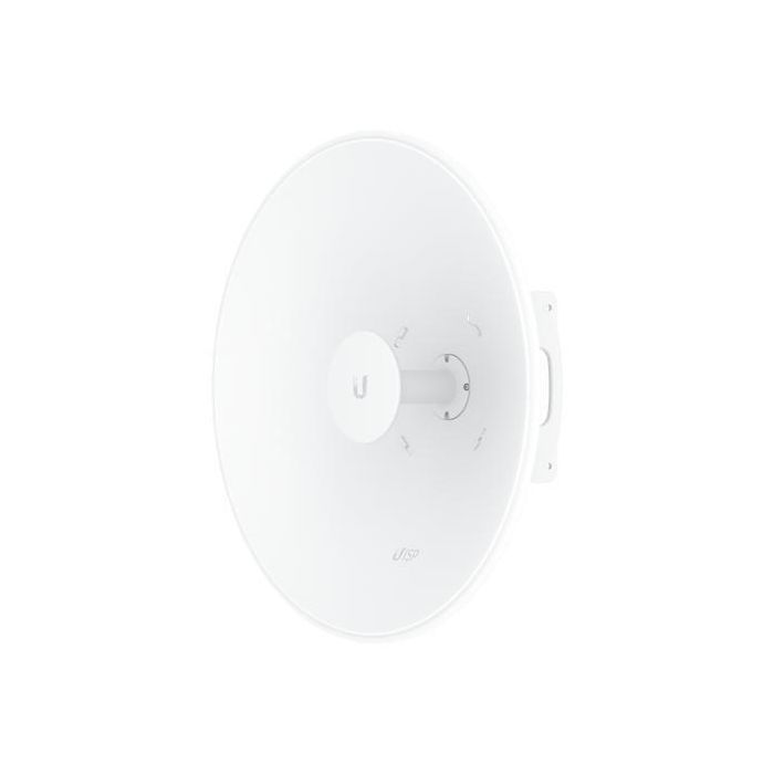 Ubiquiti Point-to-point (PtP) dish antenna that covers a wide operating frequency range (5.15 - 6.875 GHz) Ubiquiti Point-to-point (PtP) dish antenna that covers a wide operating frequency range (5.15 - 6.875 GHz)